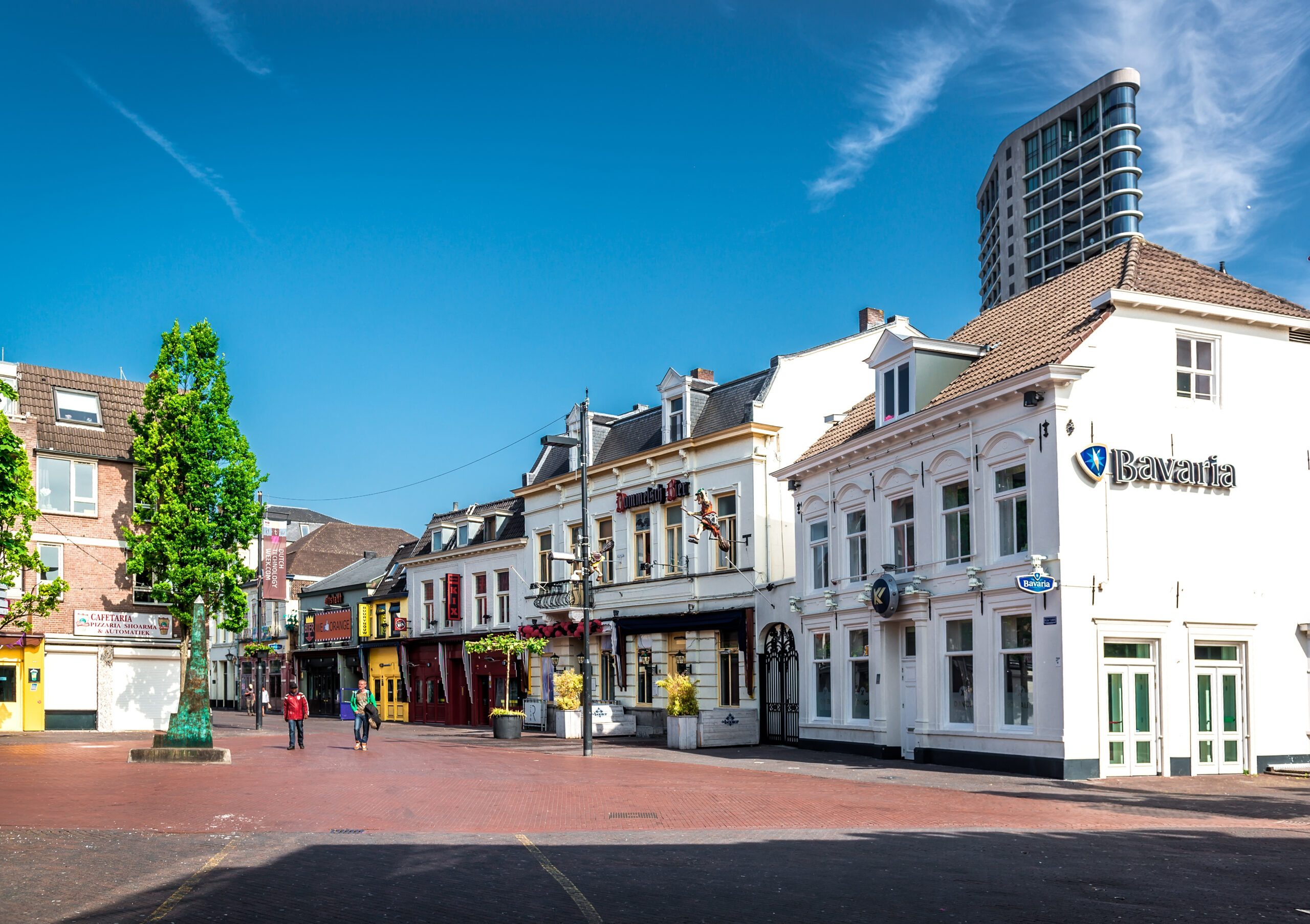 Horeca gelegenheden in het centrum van Eindhoven, Nederland